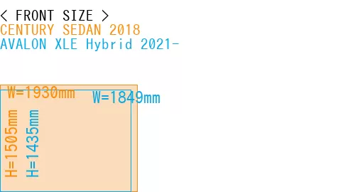 #CENTURY SEDAN 2018 + AVALON XLE Hybrid 2021-